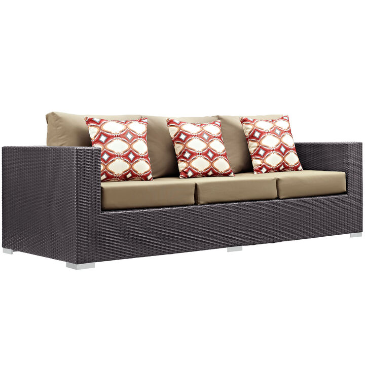 Modway - Convene 3 Piece Outdoor Patio Sofa Set
