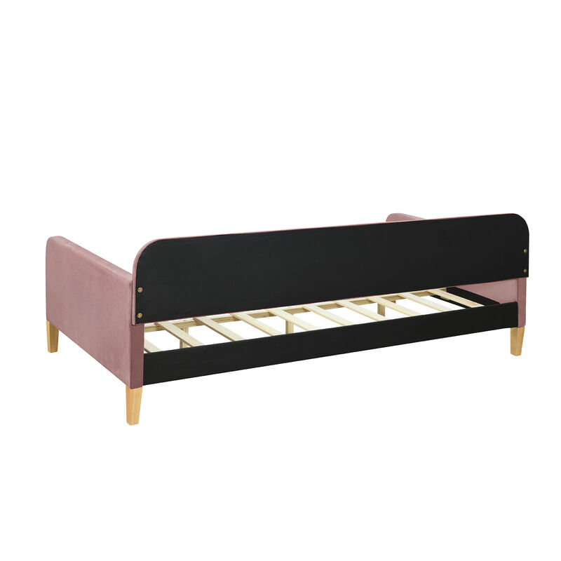 Merax Modern Upholstered Daybed with 4 Support Legs