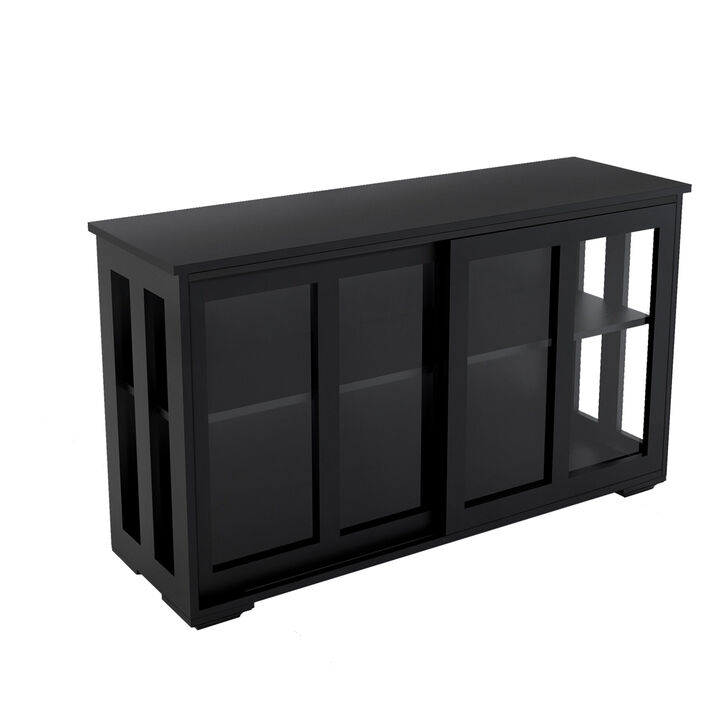 Kitchen Storage Stand Cupboard With Glass Door