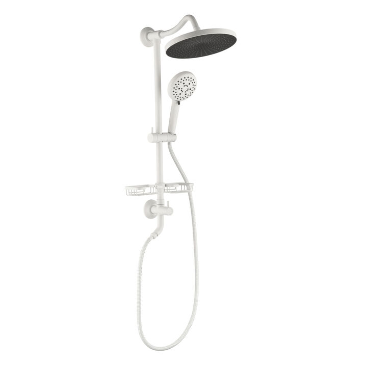 10" Rain Shower System with Hand Shower & Soap Dish