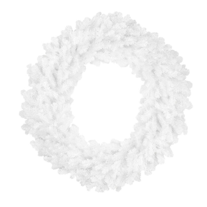 Snow White Pine Artificial Christmas Wreath - 48-Inch  Unlit