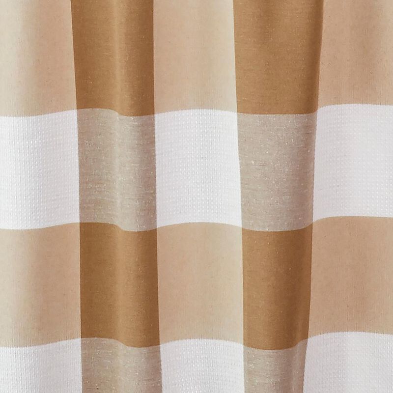 SKL Home By Saturday Knight Ltd Grandin Tier Curtain Pair - 57X36", Tan/White