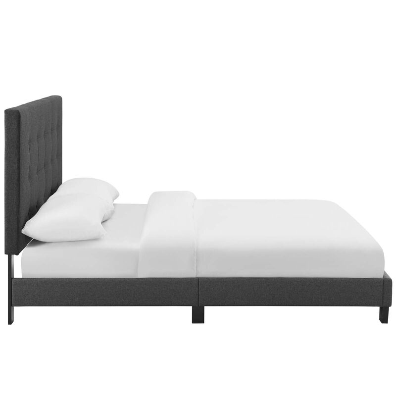Modway - Melanie Full Tufted Button Upholstered Fabric Platform Bed
