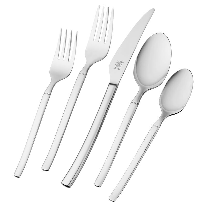 ZWILLING Opus 20-Piece 18/10 Stainless Steel Flatware Set, Silver