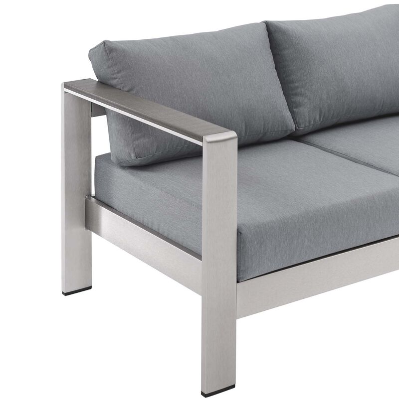 Modway - Shore Outdoor Patio Aluminum Sofa
