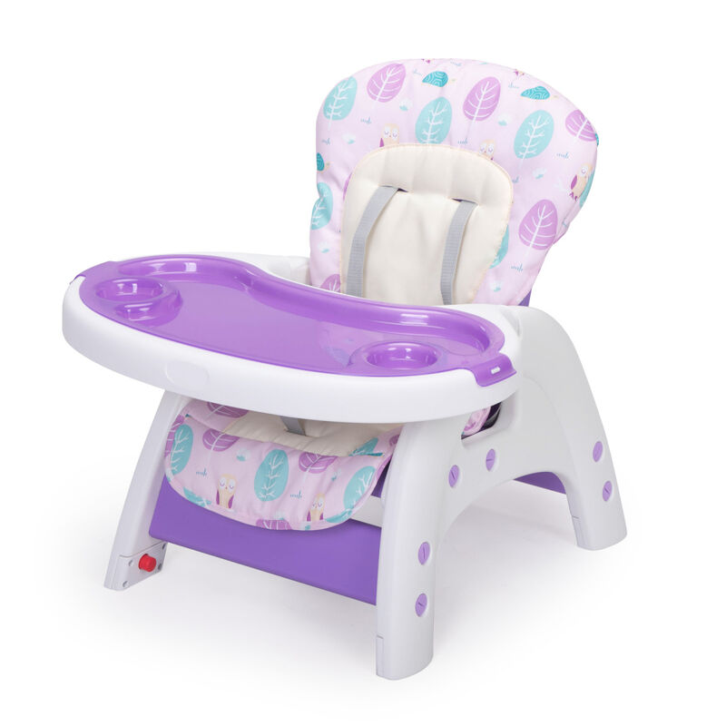 Convertible High Chair with Safety Belt and Feeding Tray