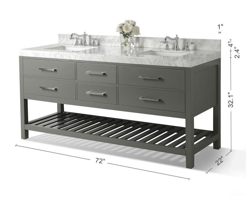 Elizabeth 72 in. Bath Vanity Set