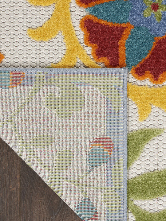 Aloha ALH17 Ivory/Multicolor 9' x 12' Rug