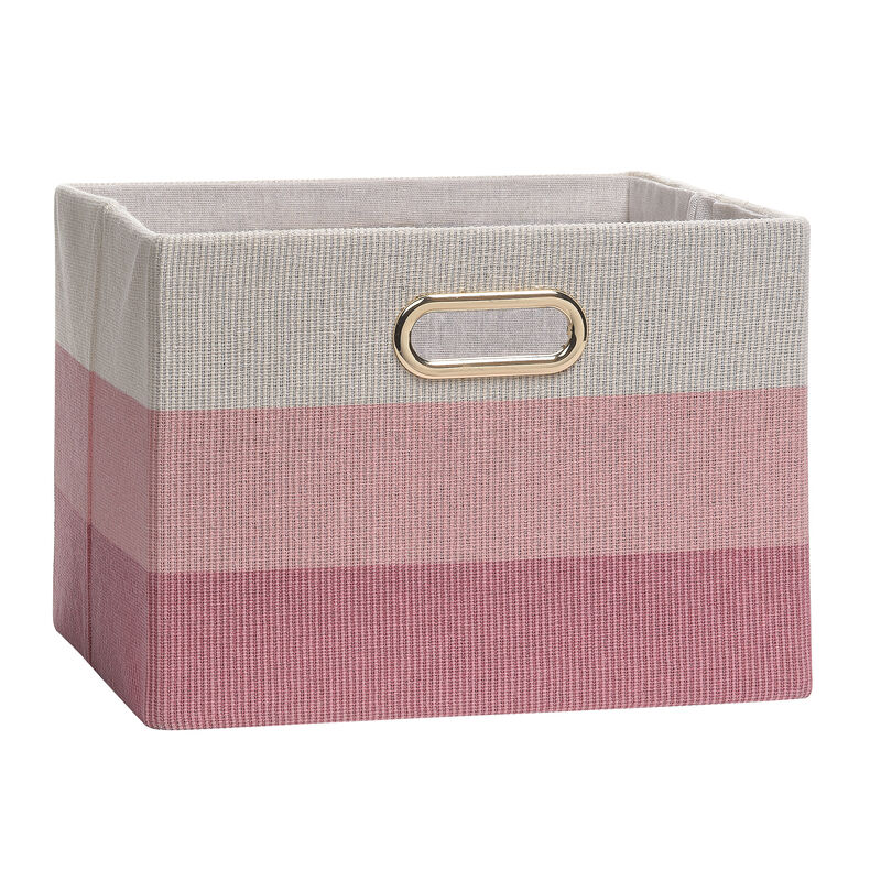 Lambs & Ivy Pink/White 5-Piece Luxury Infant / Newborn / Baby Gift Basket