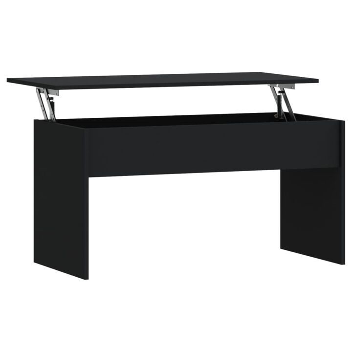 vidaXL Coffee Table Black 40.2"x19.9"x20.7" Engineered Wood