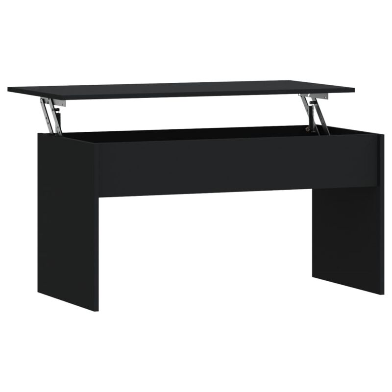 vidaXL Coffee Table Black 40.2"x19.9"x20.7" Engineered Wood