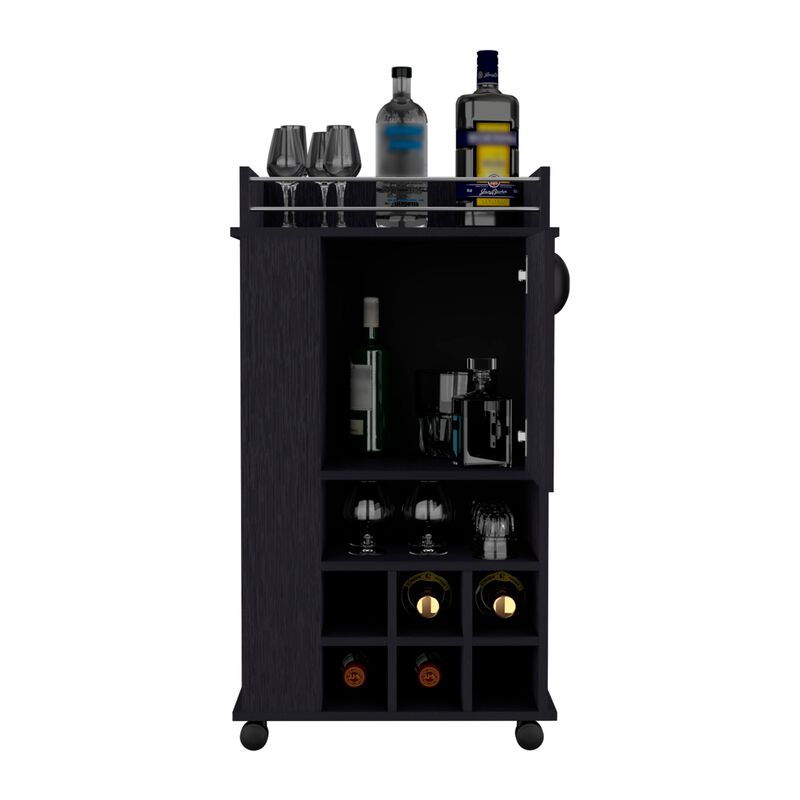 Bar Cart Reese, Living Room, Black