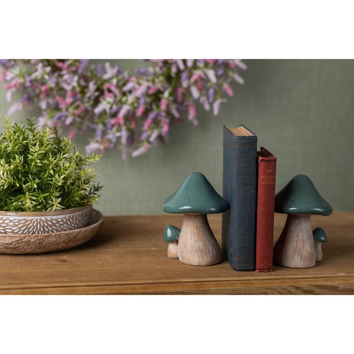 Set of 2 Resin Mushroom Sculptures – Fun Garden Decorations for Yard, Lawn, and Patio