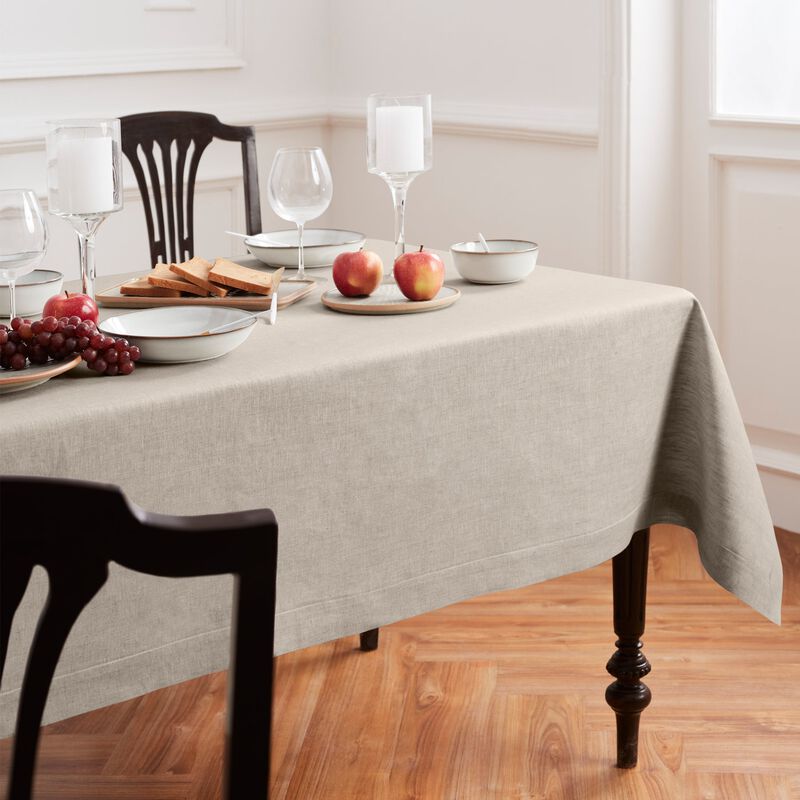 Solino Home 100% Pure Linen Tablecloth | Diana Medium Weight