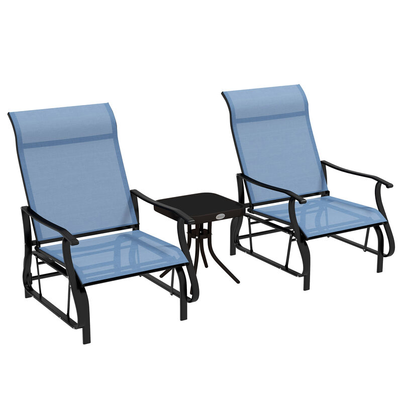 Porch Glider Set with Tea Table Comfort and Style for Any Occasion