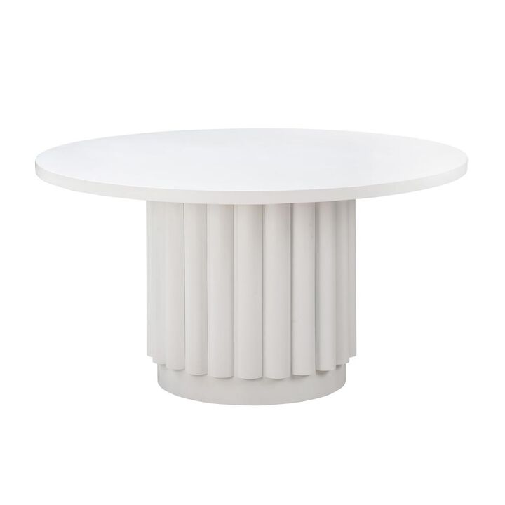 Belen Kox Versatile White Round Dining Table, Belen Kox