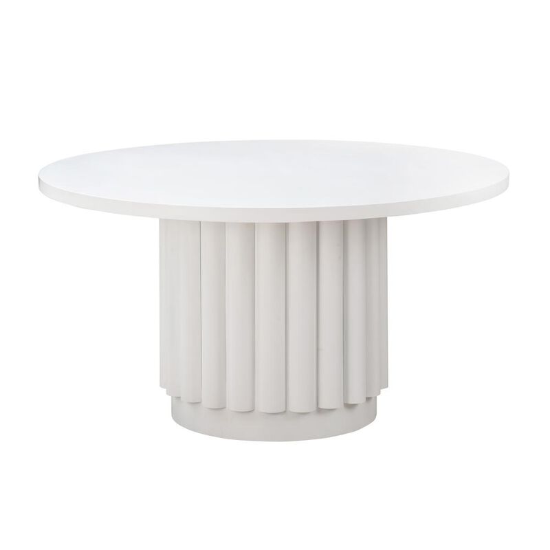 Belen Kox Versatile White Round Dining Table, Belen Kox