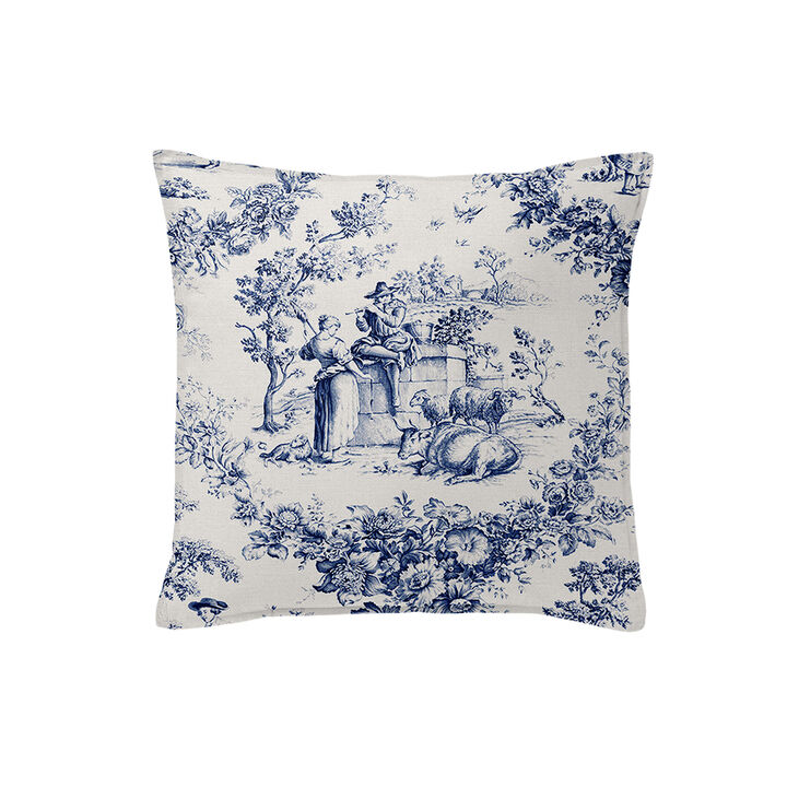 6ix Tailors Fine Linens Mason Navy Decorative Throw Pillows