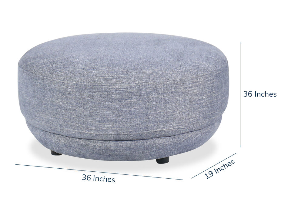 Brent Round Ottoman