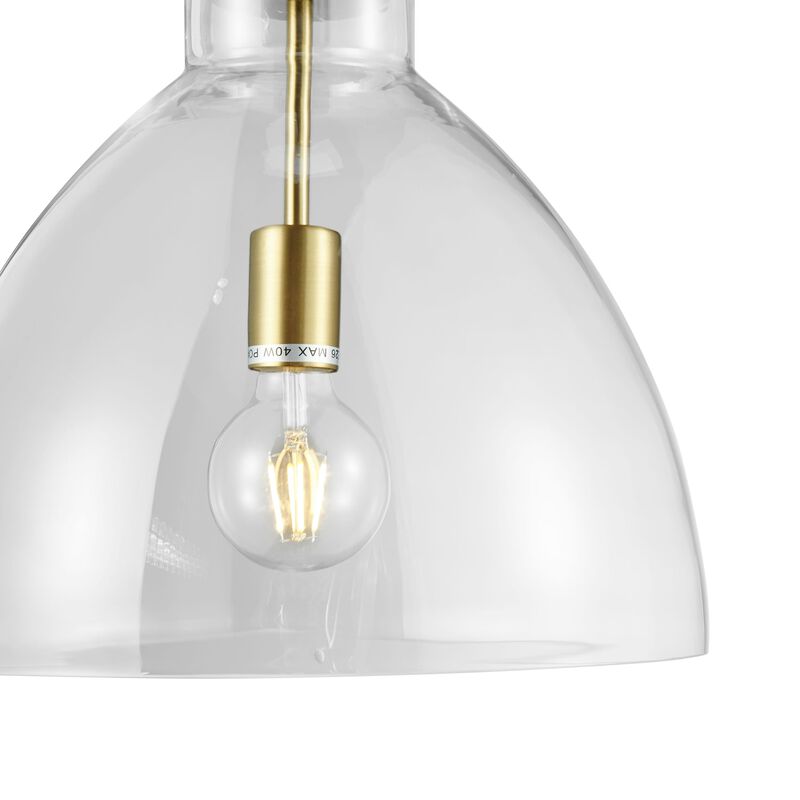 Cronus Pendant Gold Metal and Acrylic LED Light