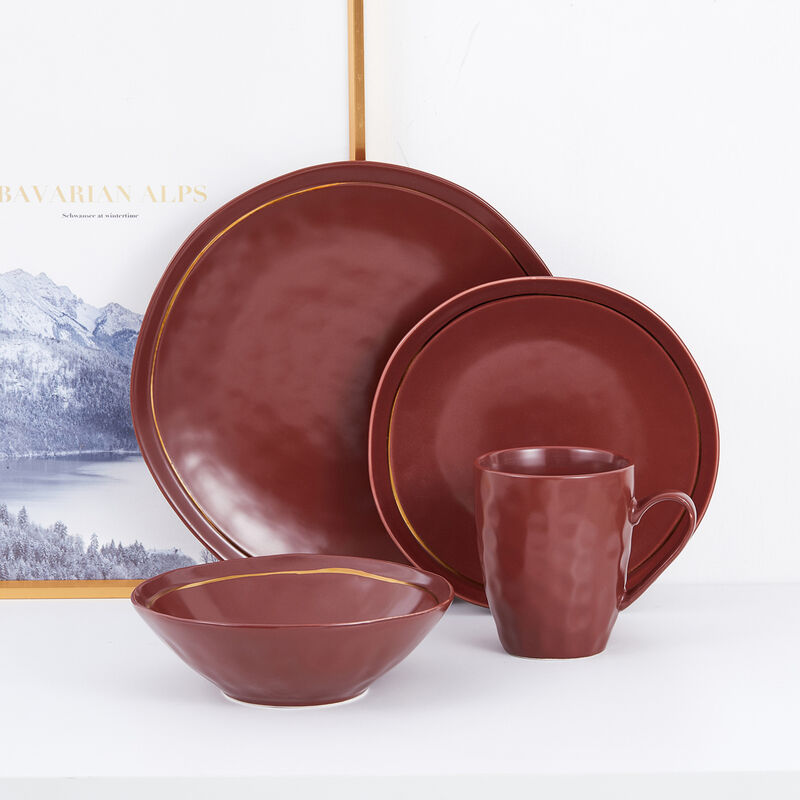 Stone Lain Clara Porcelain 16 Piece Dinnerware Set