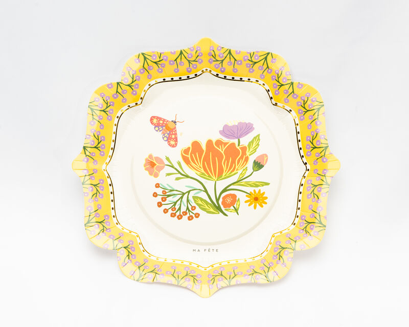 Ma Fete Tea Party Paper Dinner Plates, 10.5" (8)