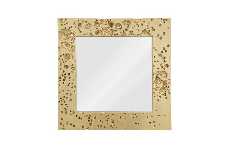Splotch Gold Leaf Mirror