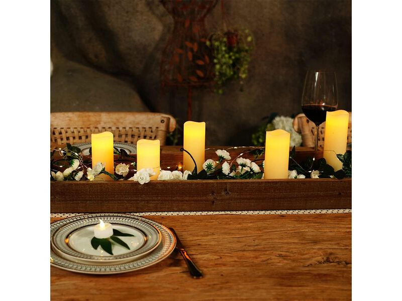 Homemory Flameless Candles Battery Operated LED Pillar Candles