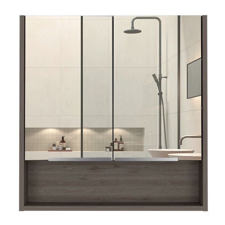 Medicine Cabinet With Mirror Lexington, Bathroom, Light Gray