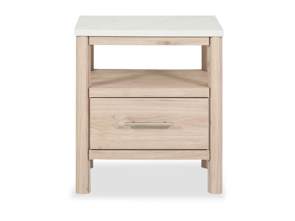 Cadmori 24" One-Drawer Charging Nightstand