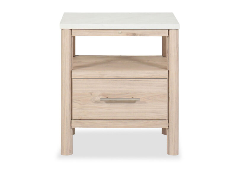 Cadmori 24" One-Drawer Charging Nightstand