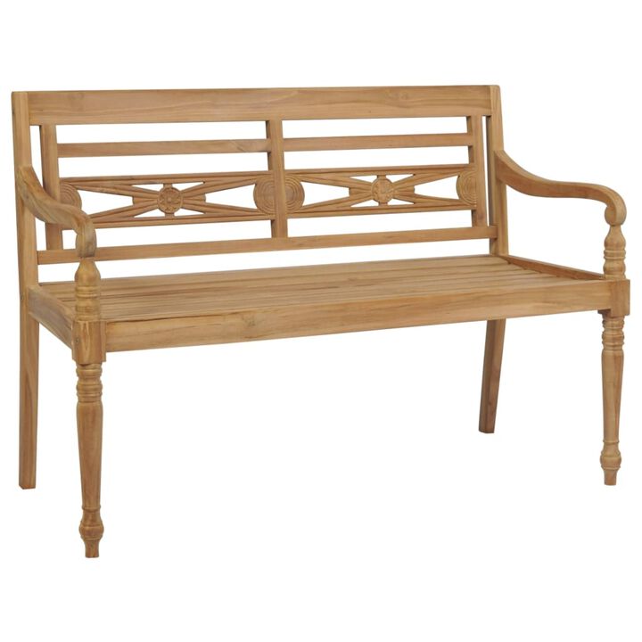 vidaXL Batavia Bench 47.2" Teak