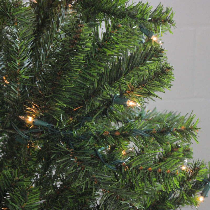 7' Pre-Lit Medium Balsam Pine Artificial Christmas Tree - Clear Lights