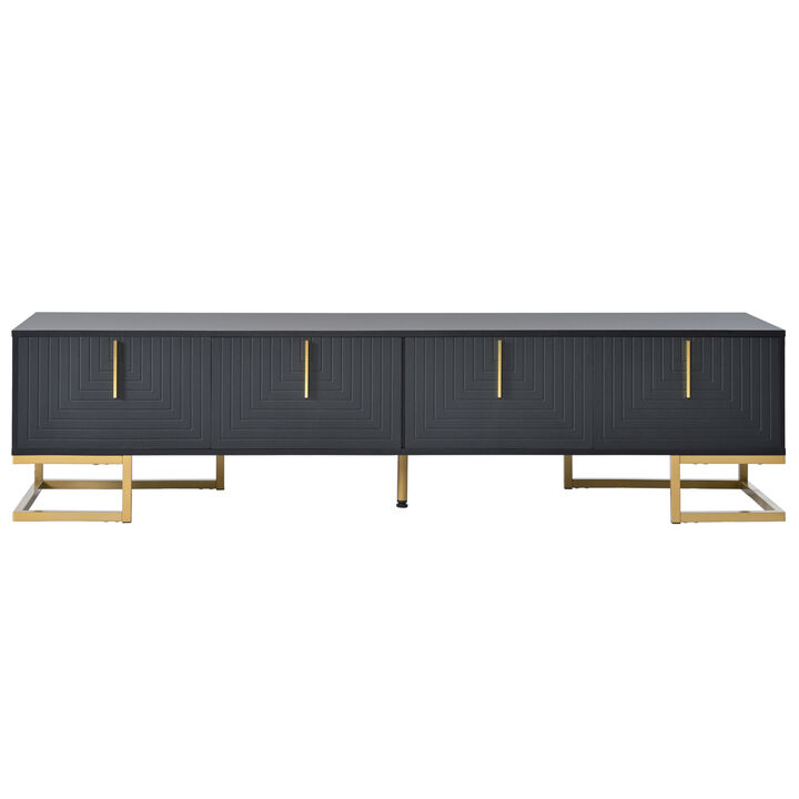 Merax Media Console Table with Cabinets TV Stand