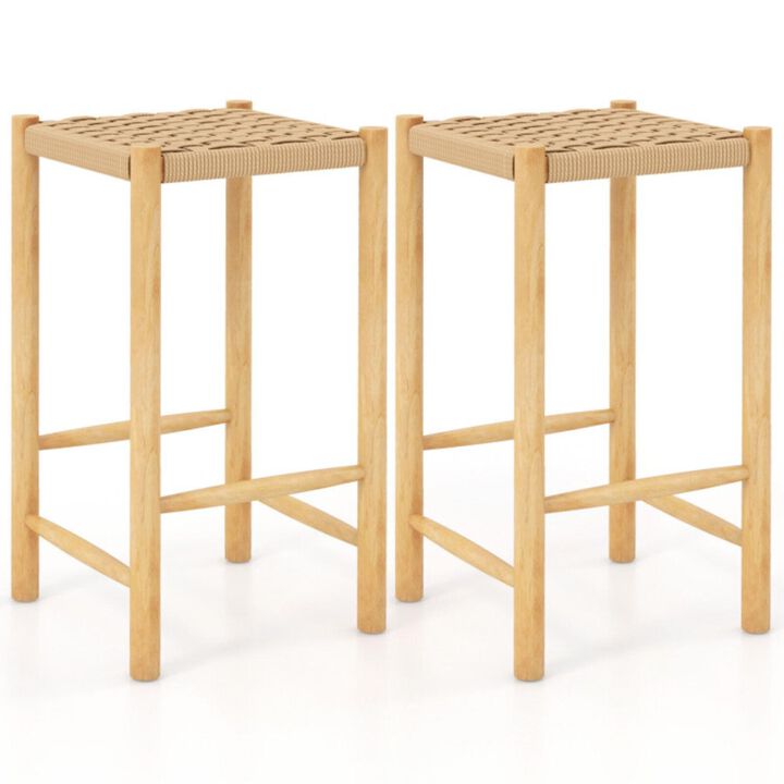 Hivvago 26 Inch Dining Bar Stool Set of 2