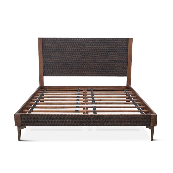 World Interiors Vallarta Two Tone Mango Wood Queen Bed