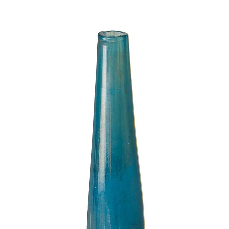 Belen Kox Glass Vase,Set of 3, Blue, Metal, Belen Kox