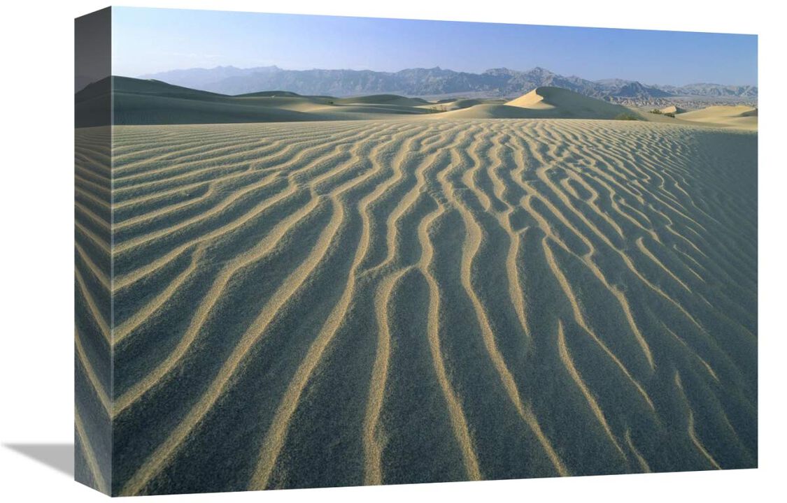 Mesquite Flat Sand Dunes, Death Valley National Park, California-Canvas Art-16x12