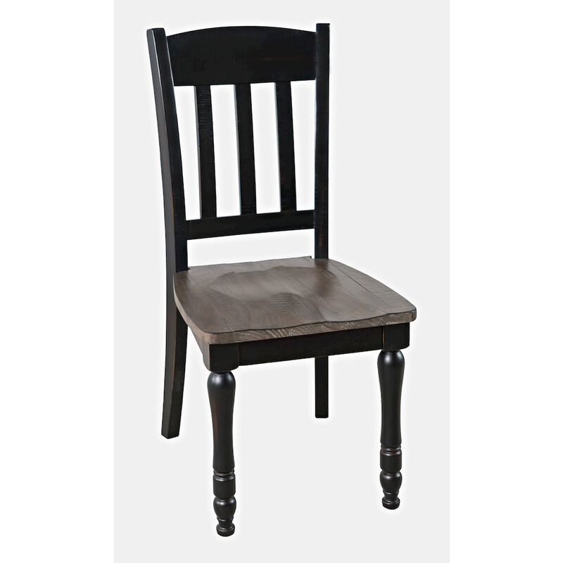 Jofran Madison County Rustic Reclaimed Pine Farmhouse Slatback Dining Chair (Set of 2)