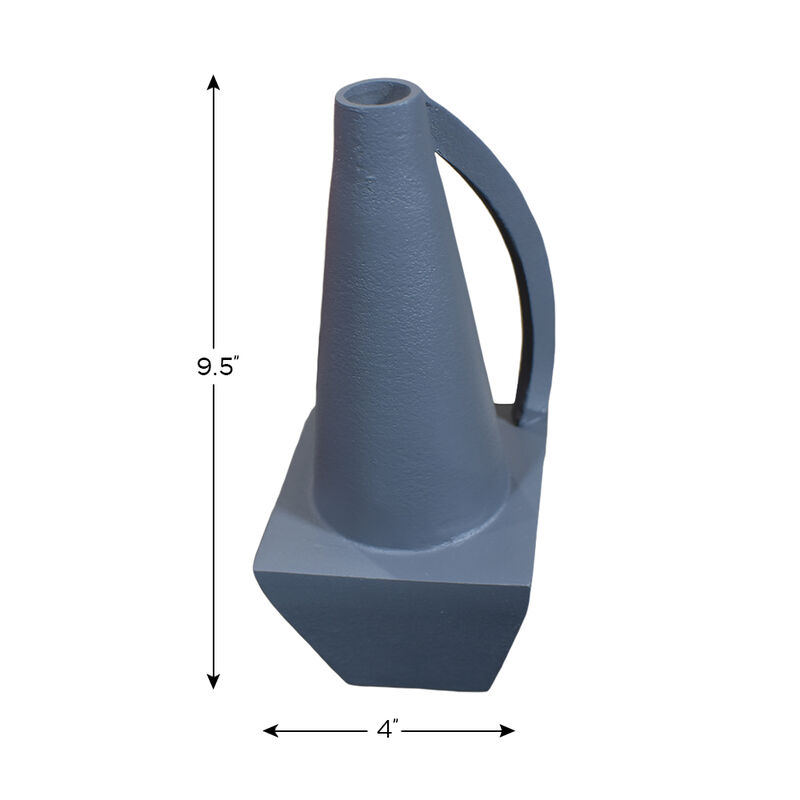 Handmade Aluminium Geometric Gray Bud Vase For Indoor & Outdoor Use BBH Homes