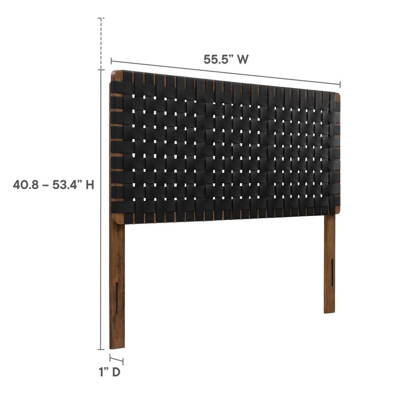Modway Sparta Weave Full Vegan Leather Headboard