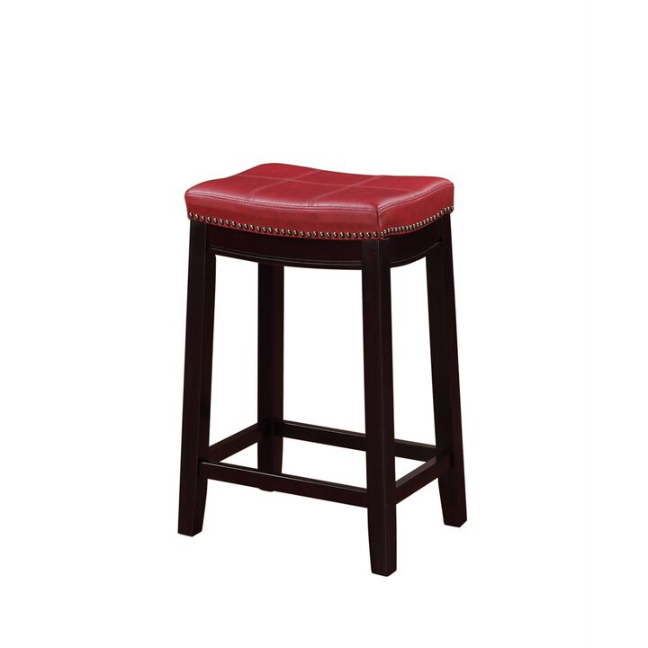 Linon Claridge Red Counter Stool