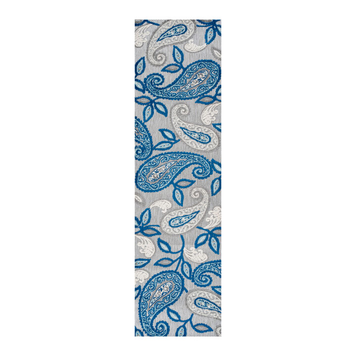 Julien Paisley High-Low Indoor/Outdoor Area Rug