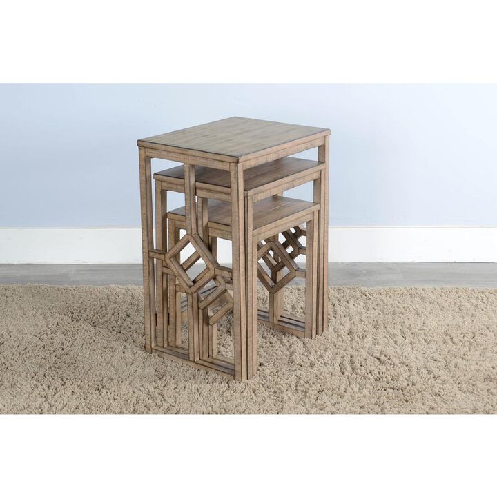 Sunny Designs Beach Pebble Nesting Table