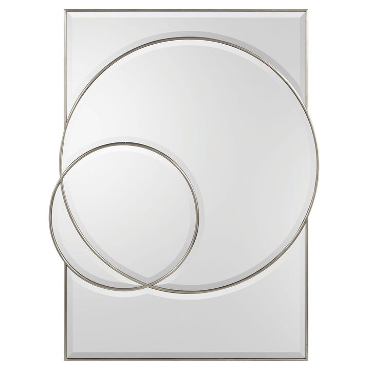 Equinox Mirror In Pewter Silver