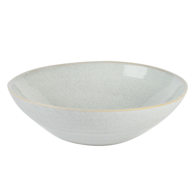Laurie Gates Ravenna 16 Piece Round Stoneware Dinnerware Set in Grey