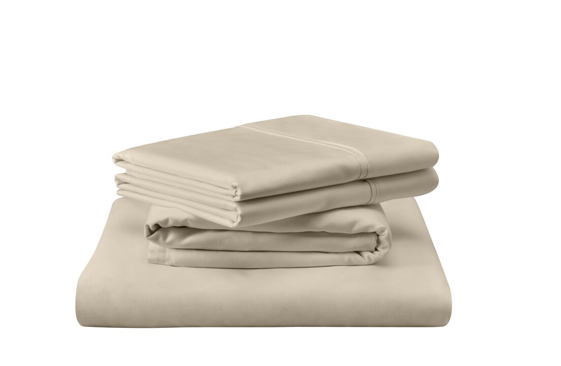 Tempur-Pedic Cotton King Sandstone Sheet Sets