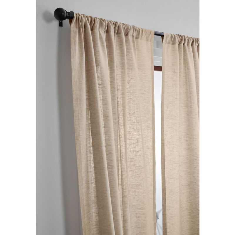Solino Home 100% Pure Linen Curtain | Linen for Thanksgiving, Christmas