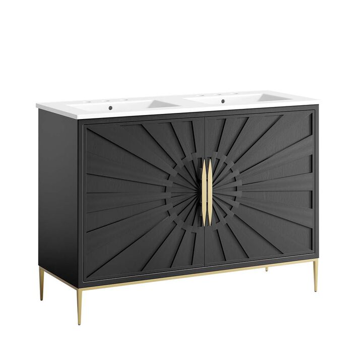 Modway Awaken 48 Double Sink Bathroom Vanity