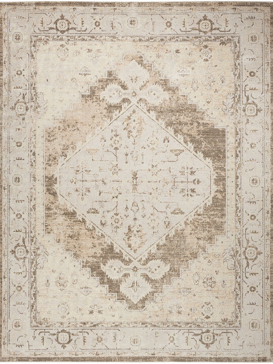 Astra Machine Washable ASW11 Beige 4' x 6' Rug
